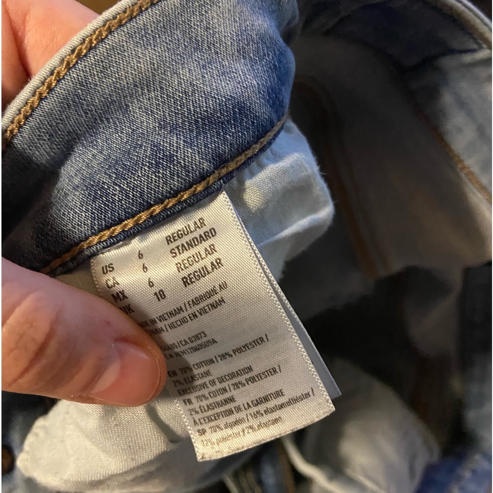 skinny jeans size 6 AE